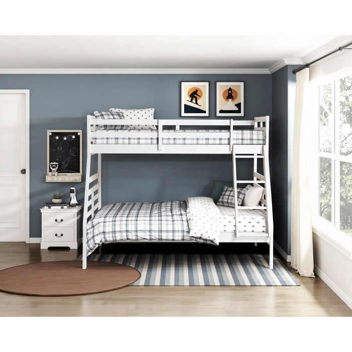 Darden Silver Twin/Full Bunk Bed