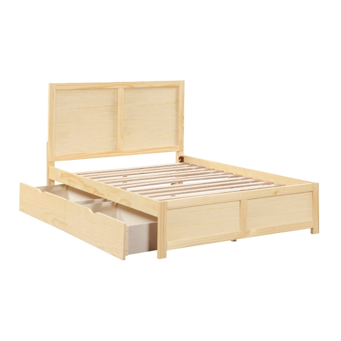 Bartly Brown Full Platform Bed