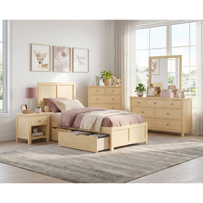 Bartly Brown Twin Platform Bed
