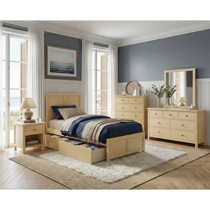 Bartly Brown Twin Platform Bed