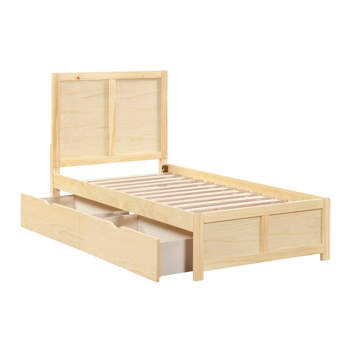 Bartly Brown Twin Platform Bed