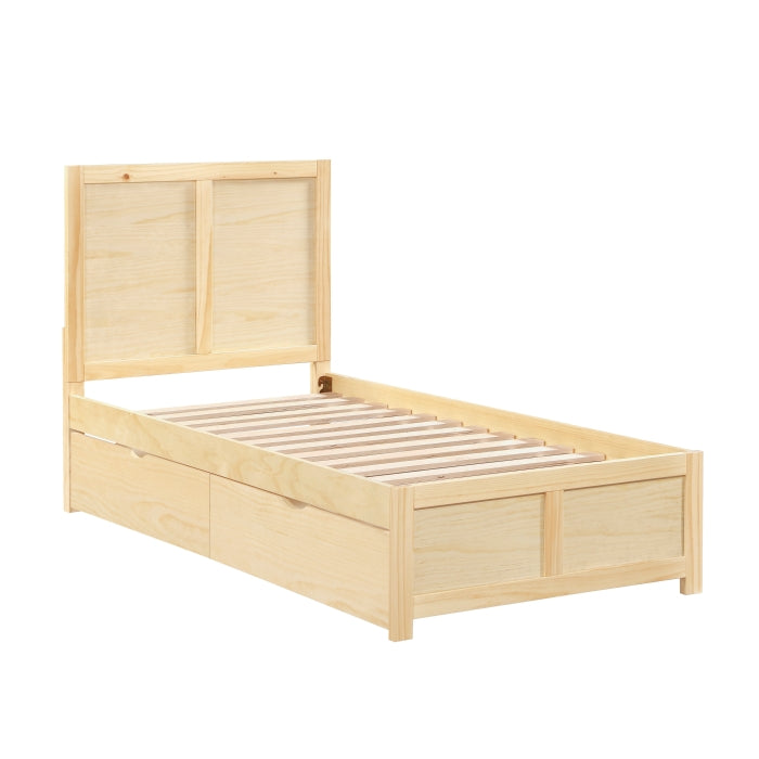 Bartly Brown Twin Platform Bed
