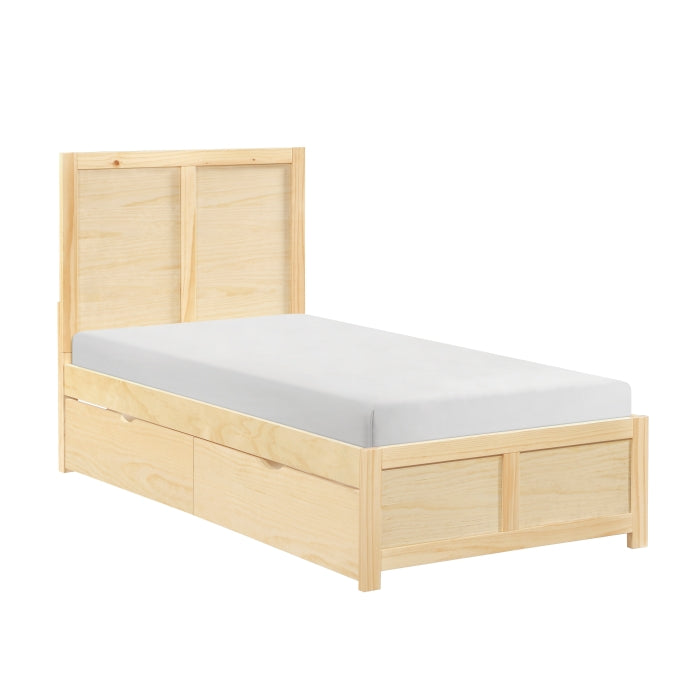 Bartly Brown Twin Platform Bed