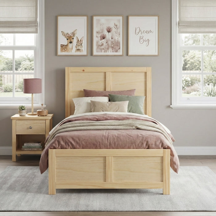 Bartly Brown Twin Platform Bed