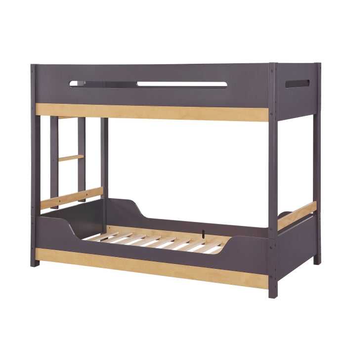 Koda Brown/Charcoal Twin Bunk Bed