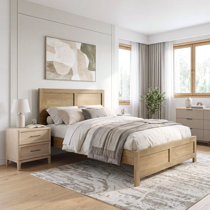 Liam Natural Full Platform Bed
