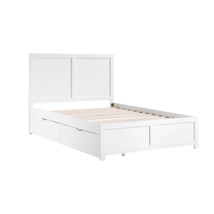 Galen White Full Platform Bed