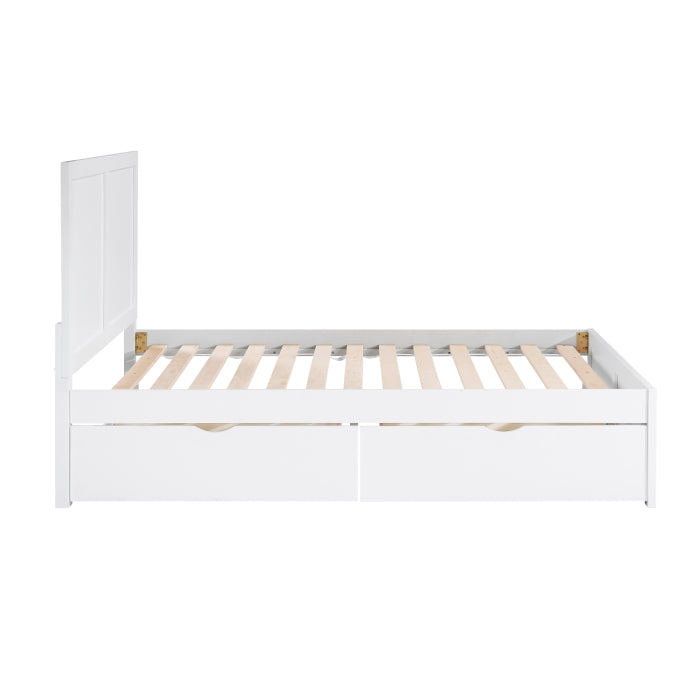 Galen White Full Platform Bed