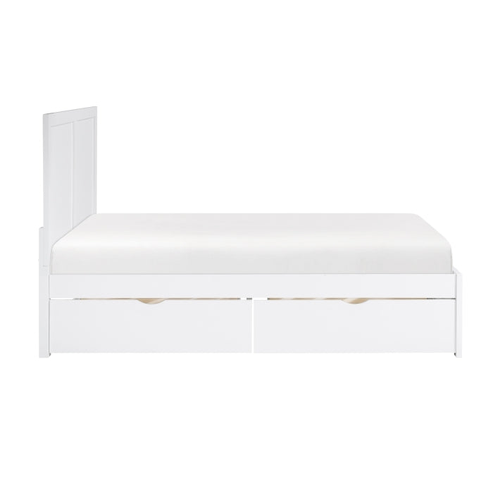 Galen White Full Platform Bed