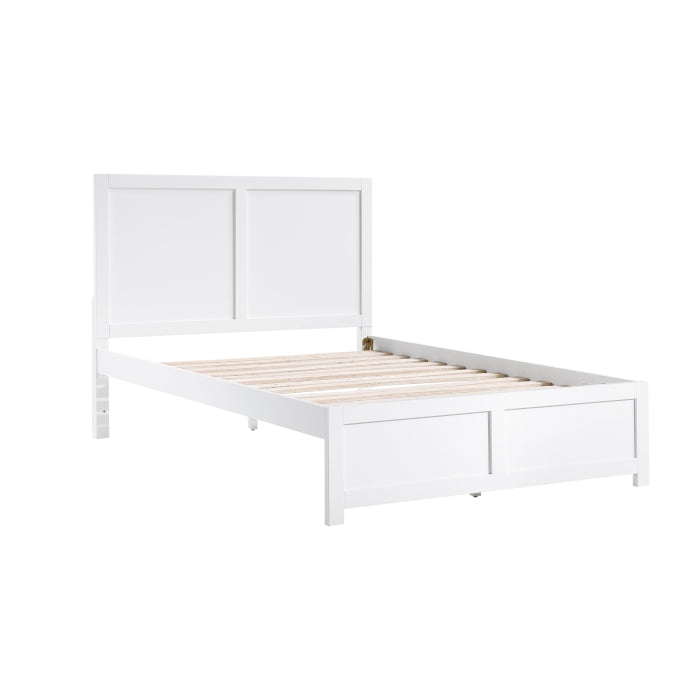 Galen White Full Platform Bed