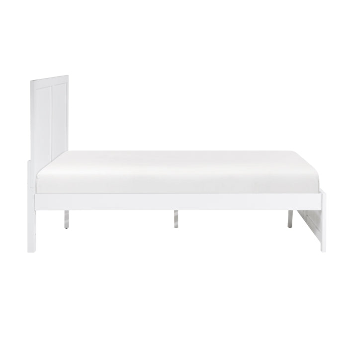 Galen White Full Platform Bed