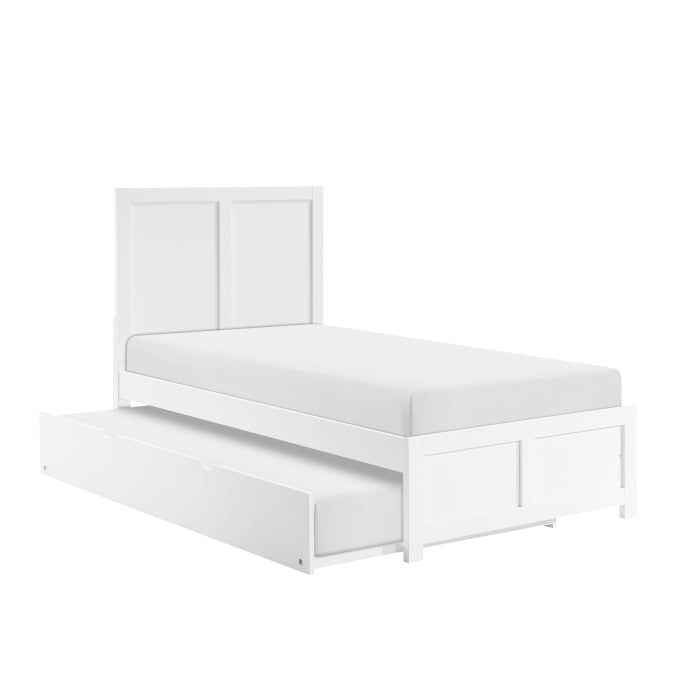Galen White Twin Platform Bed