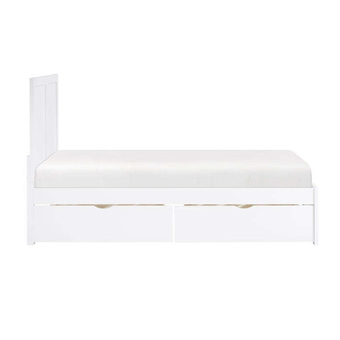 Galen White Twin Platform Bed