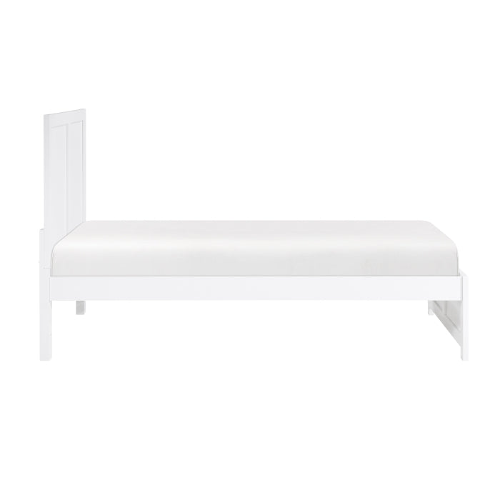 Galen White Twin Platform Bed