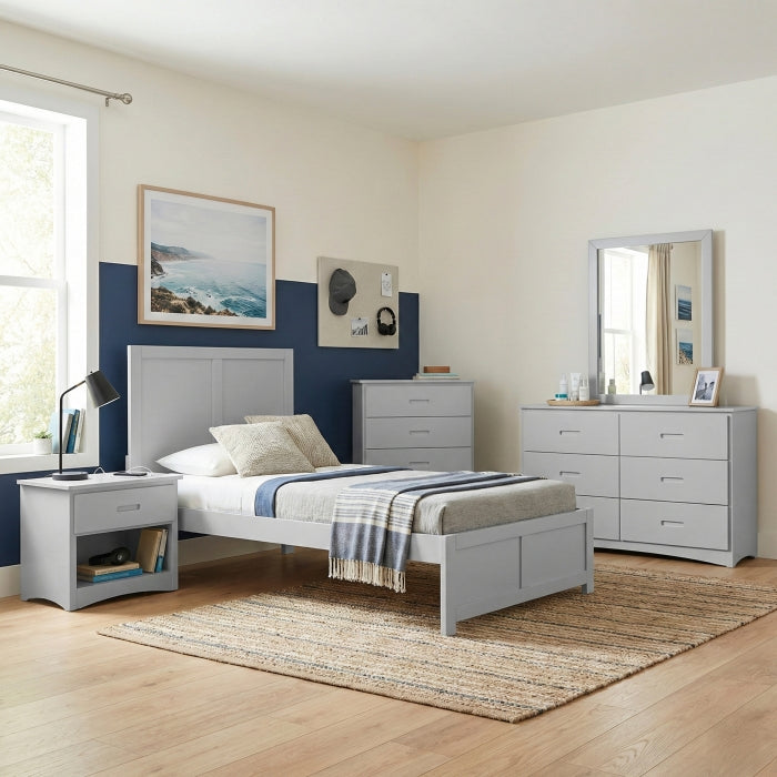 Orion Gray Twin Platform Bed
