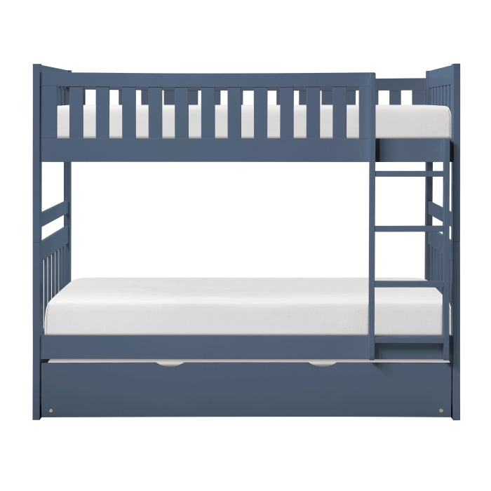 Nora Blue Twin Bunk Bed