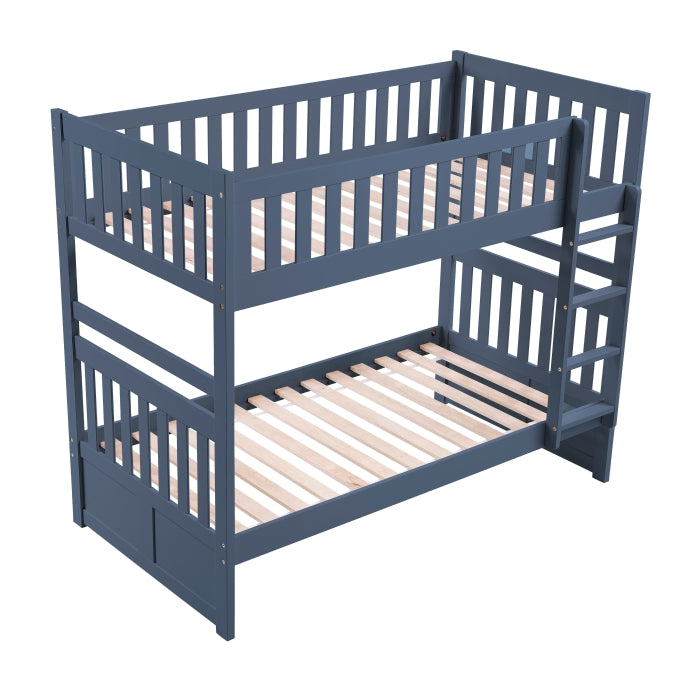Nora Blue Twin Bunk Bed