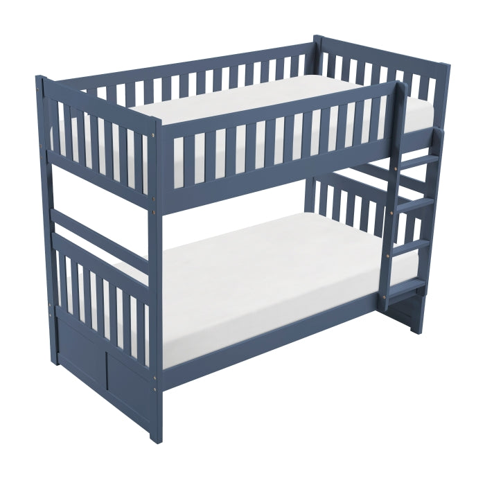 Nora Blue Twin Bunk Bed