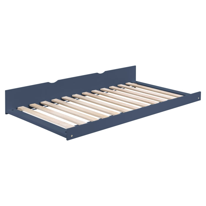 Nora Blue Twin Platform Bed Bookcase