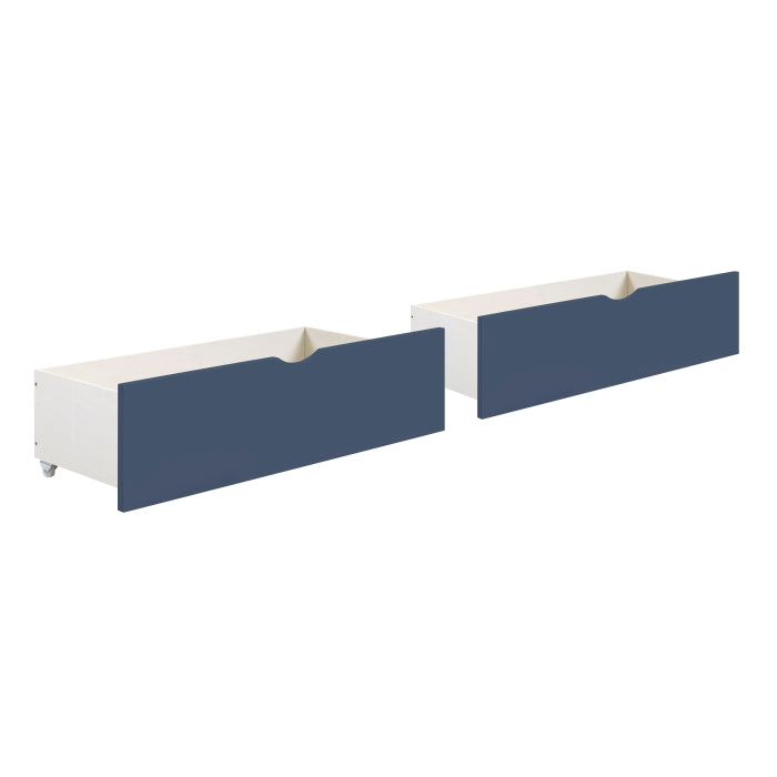 Nora Blue Twin Platform Bed Bookcase