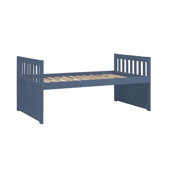 Nora Blue Twin Trundle Bed