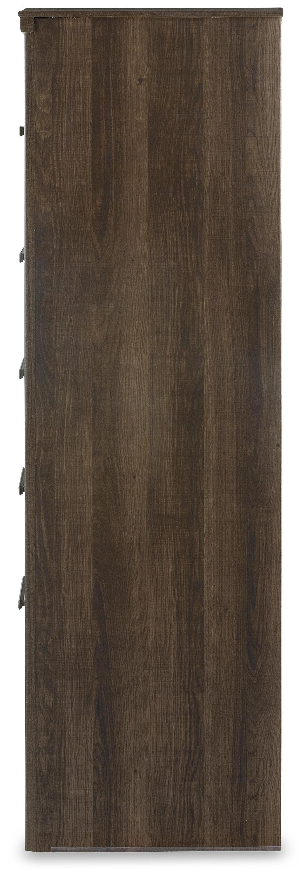 Juararo Dark Brown Chest and Nightstand