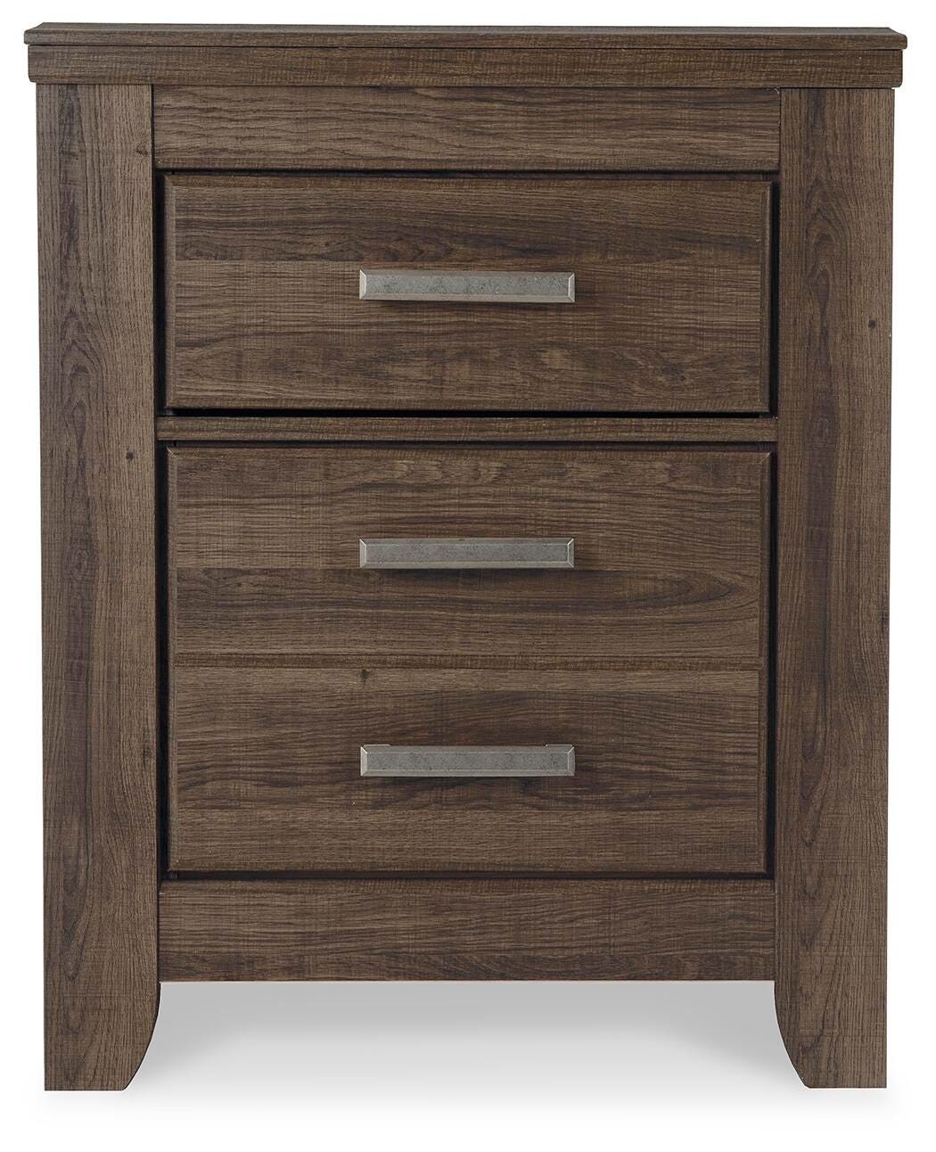 Juararo Dark Brown Dresser and Nightstand