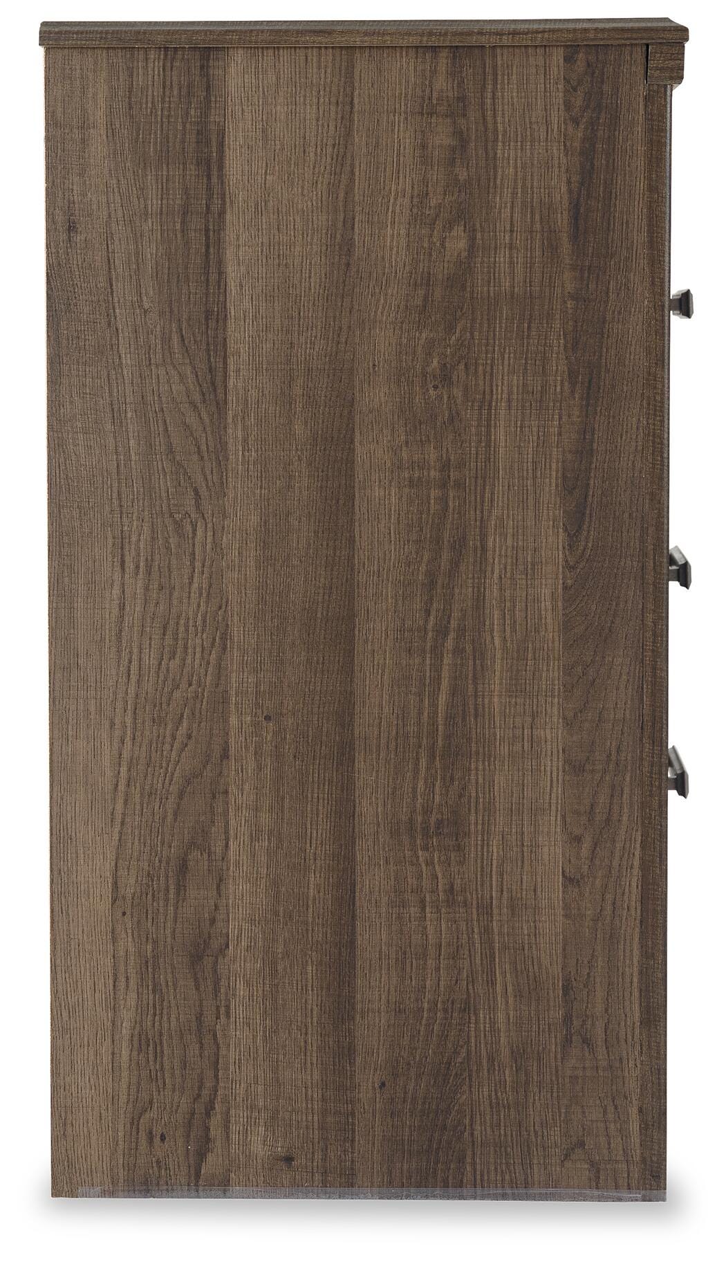Juararo Dark Brown Chest and Nightstand