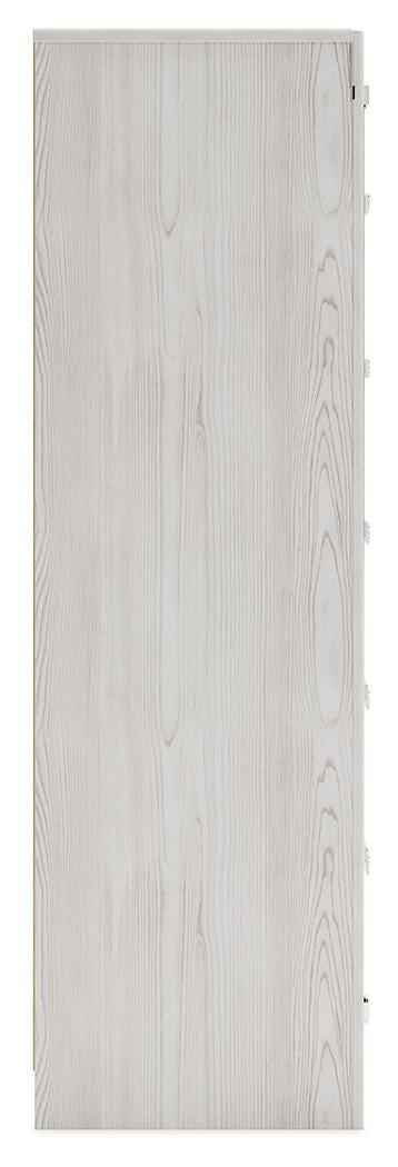 Altyra White Full Panel Bed, Dresser, Chest and 2 Nightstands