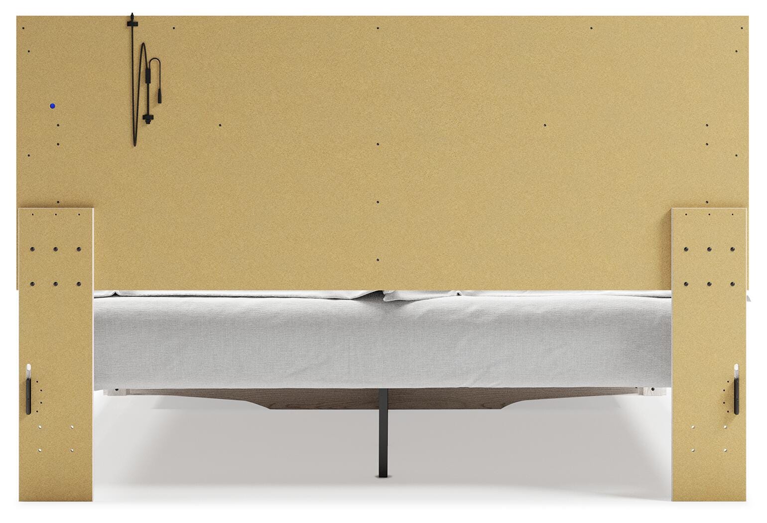 Altyra White King Storage Panel Bed and Nightstand
