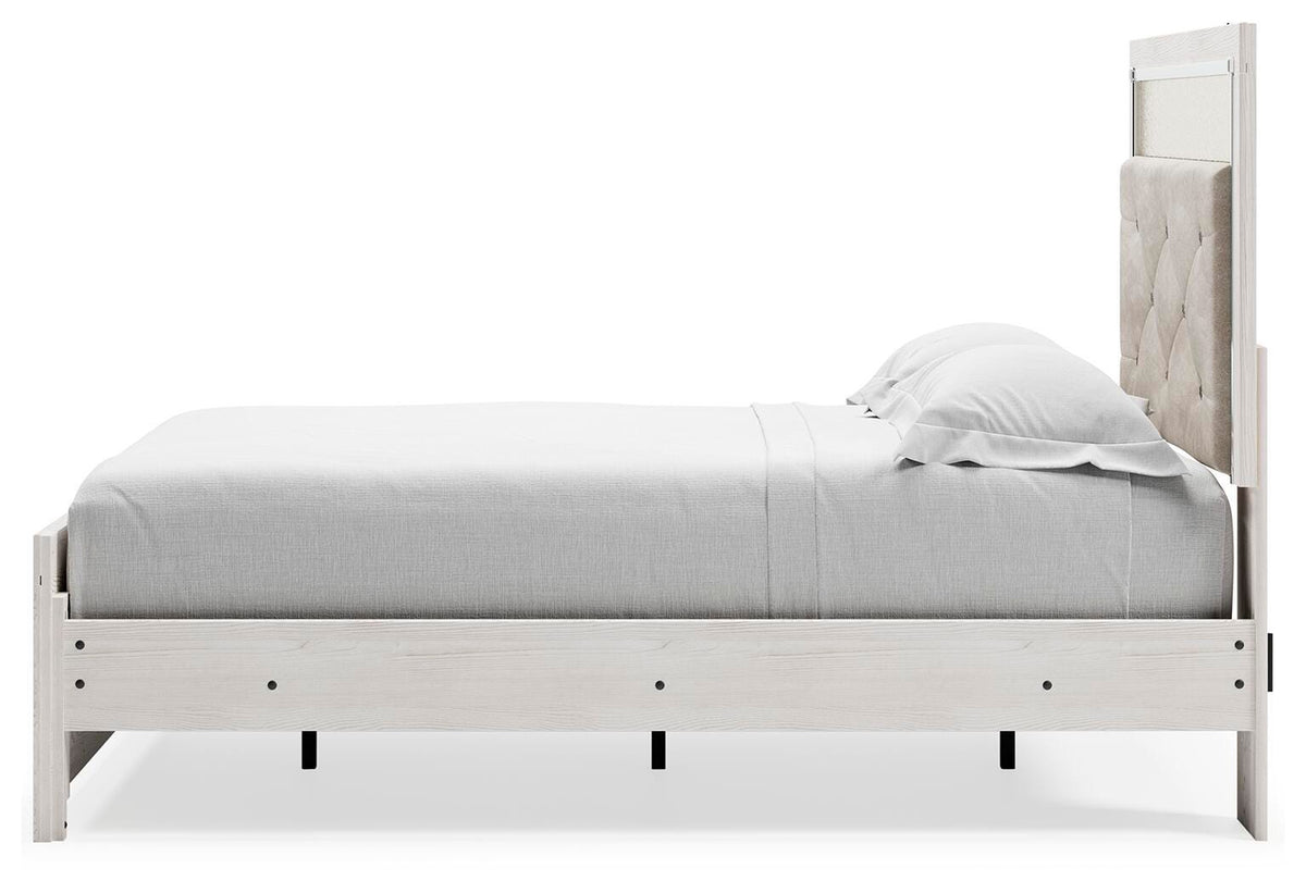 Altyra White Full Panel Bed, Dresser, Chest and 2 Nightstands