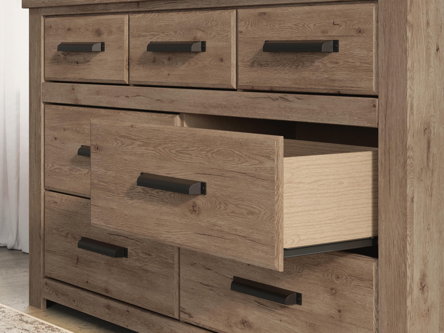 Garistyn Light Brown Dresser (Online Special Price)