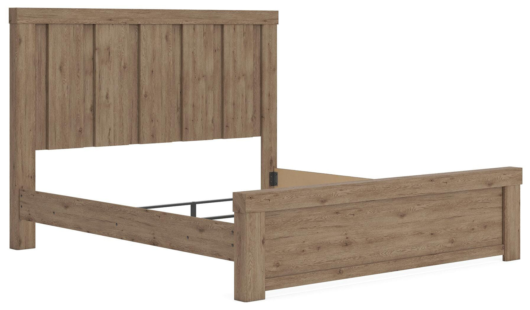 Garistyn Light Brown King Panel Bed (Online Special Price)