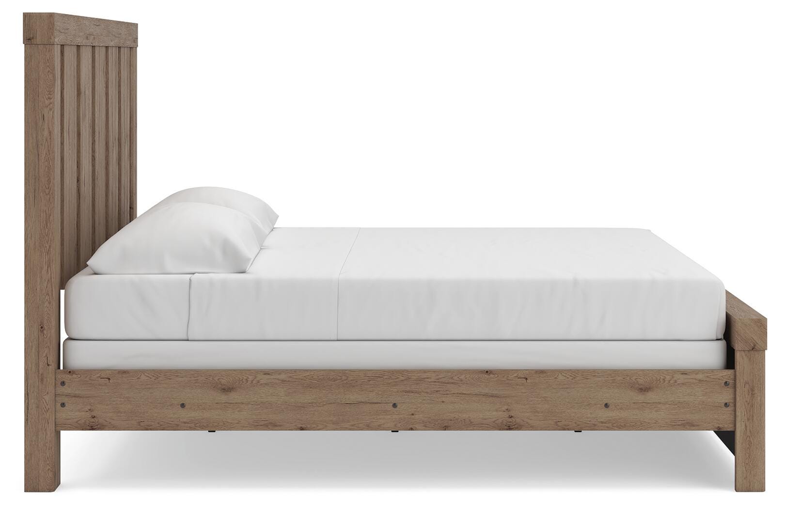 Garistyn Light Brown King Panel Bed (Online Special Price)