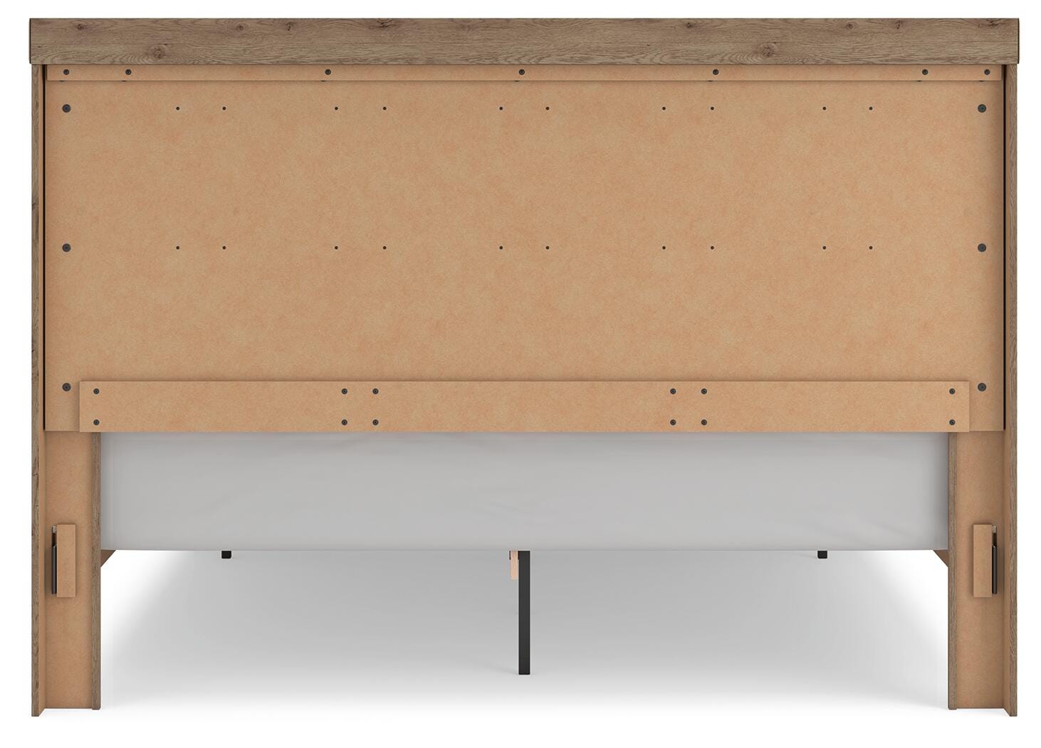 Garistyn Light Brown King Panel Storage Bed (Online Special Price)