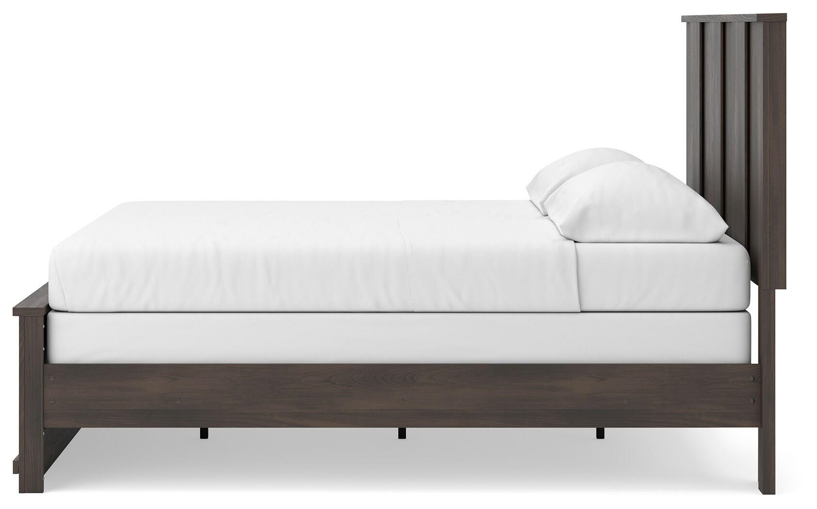 Shaehartin Dark Brown King Panel Bed (Online Special Price)