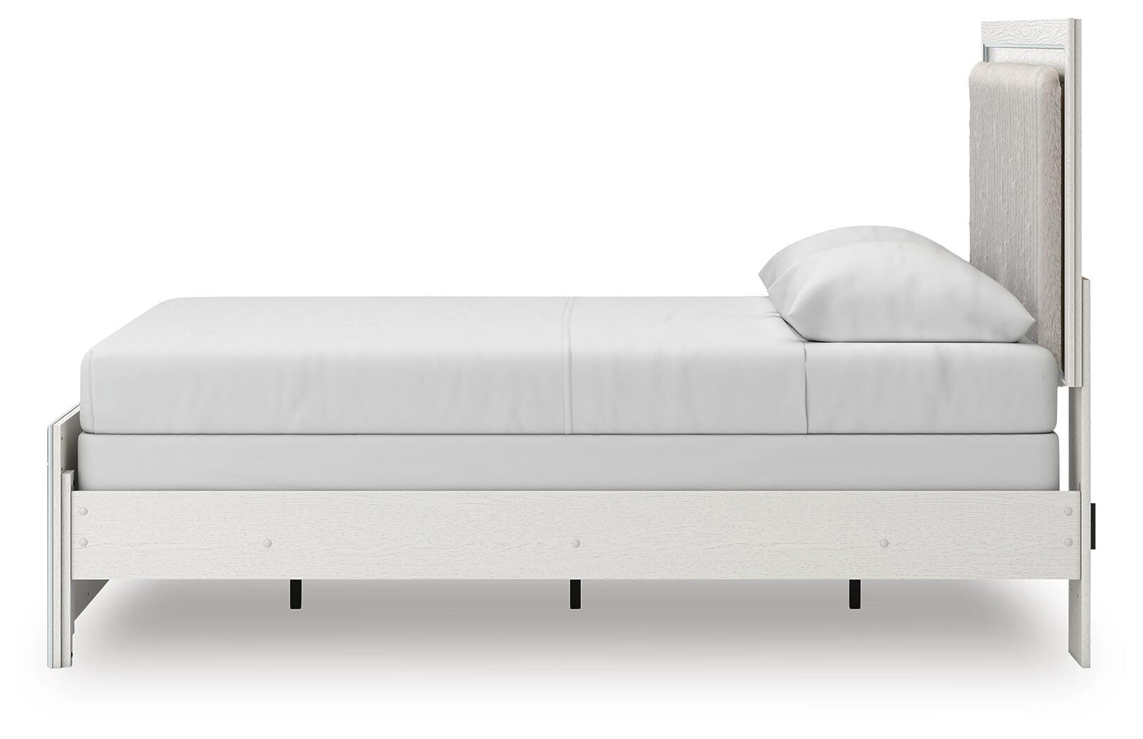Birmonton White Queen Upholstered Panel Bed