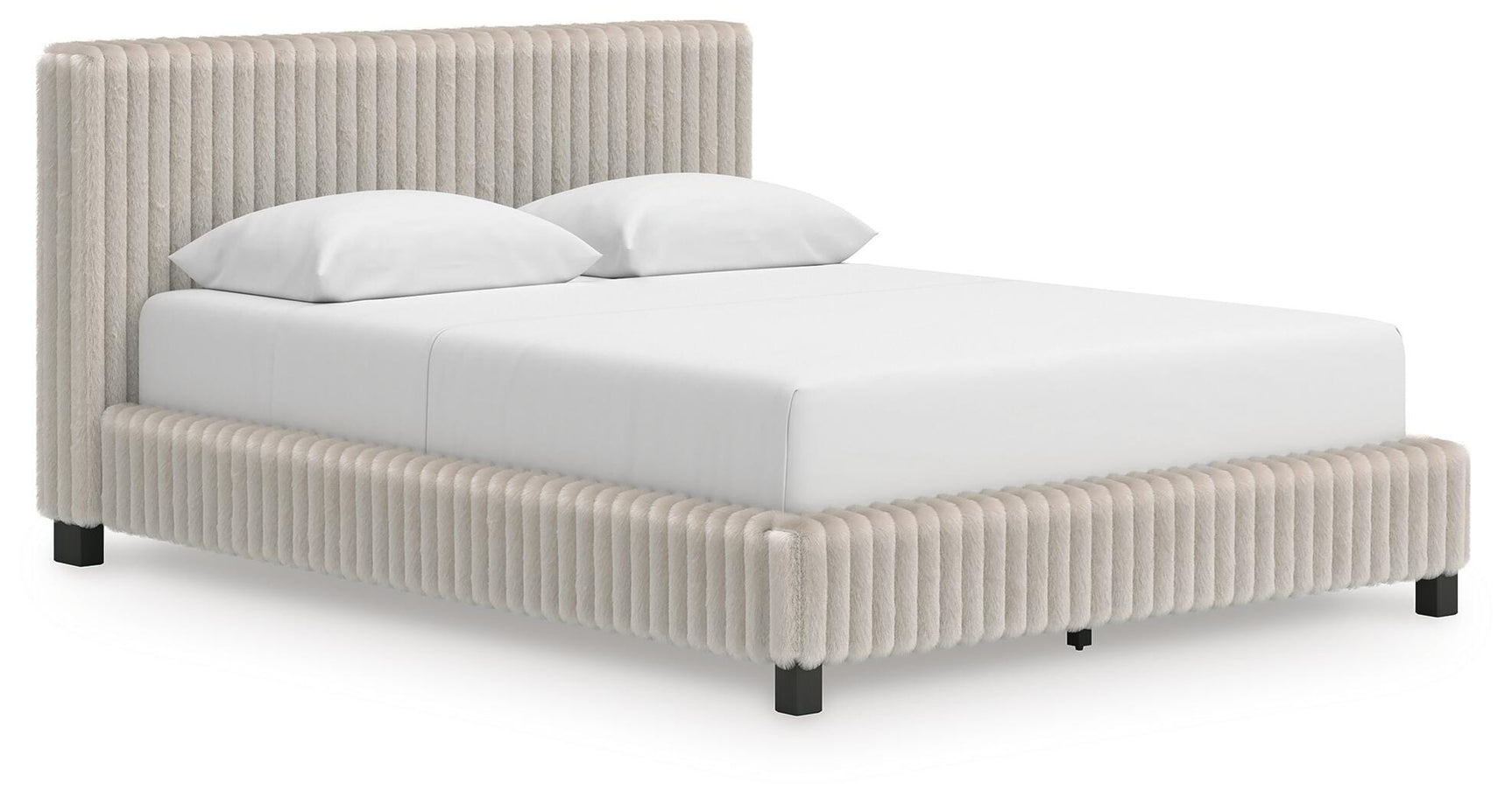 Birmonton White Queen Upholstered Bed