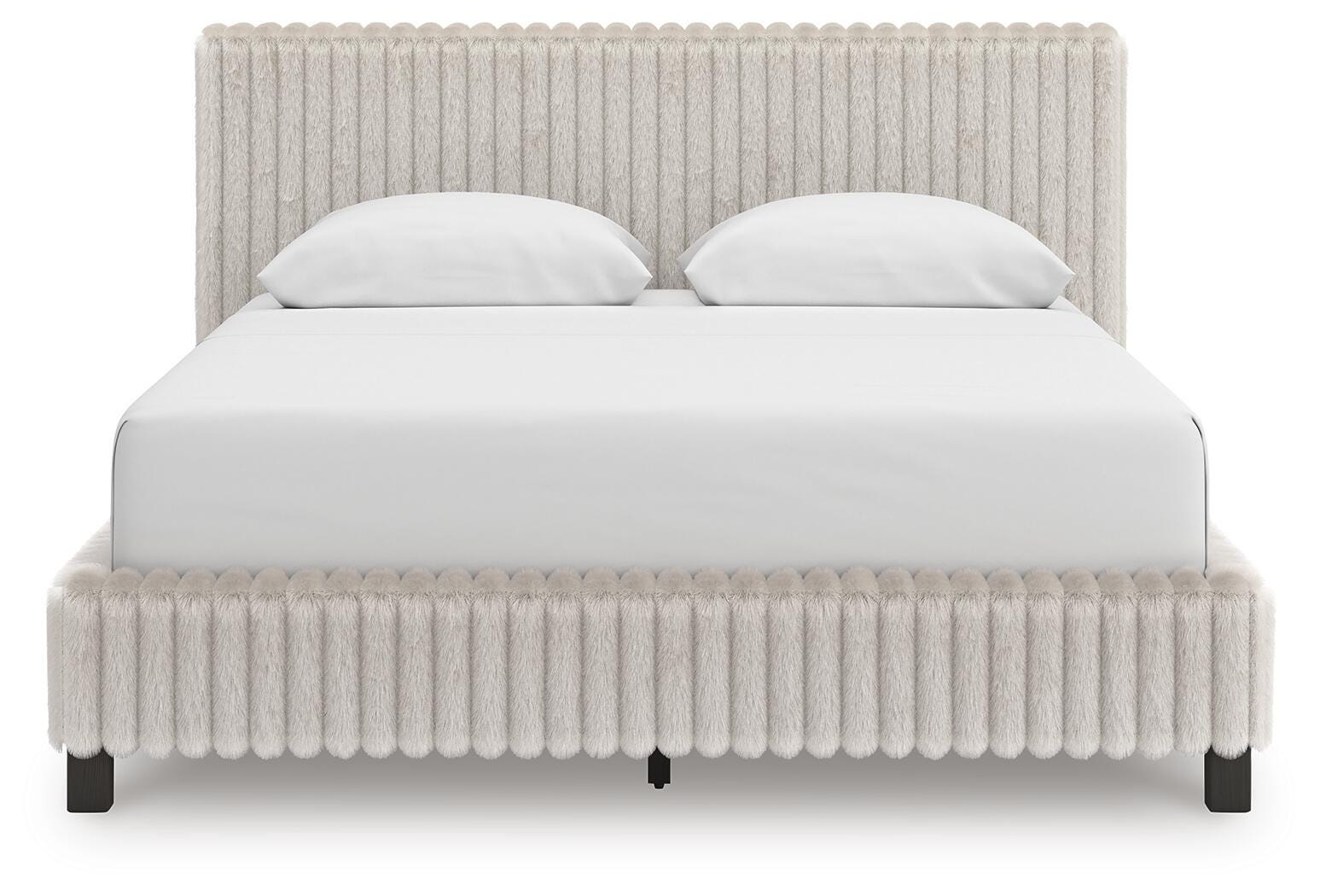 Birmonton White Queen Upholstered Bed
