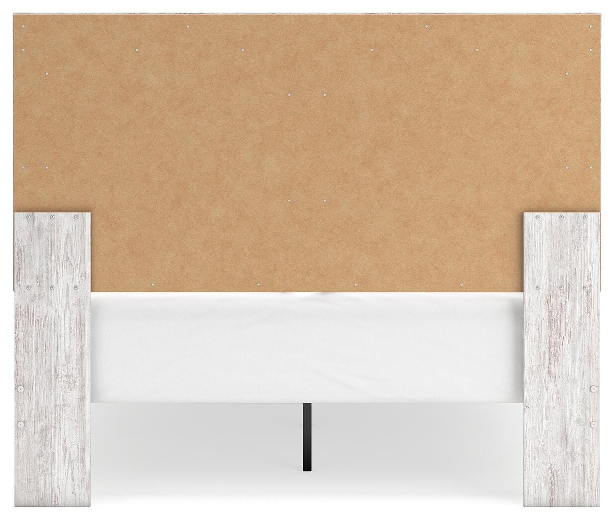 Cayboni Whitewash Queen Panel Bed, Chest and Nightstand