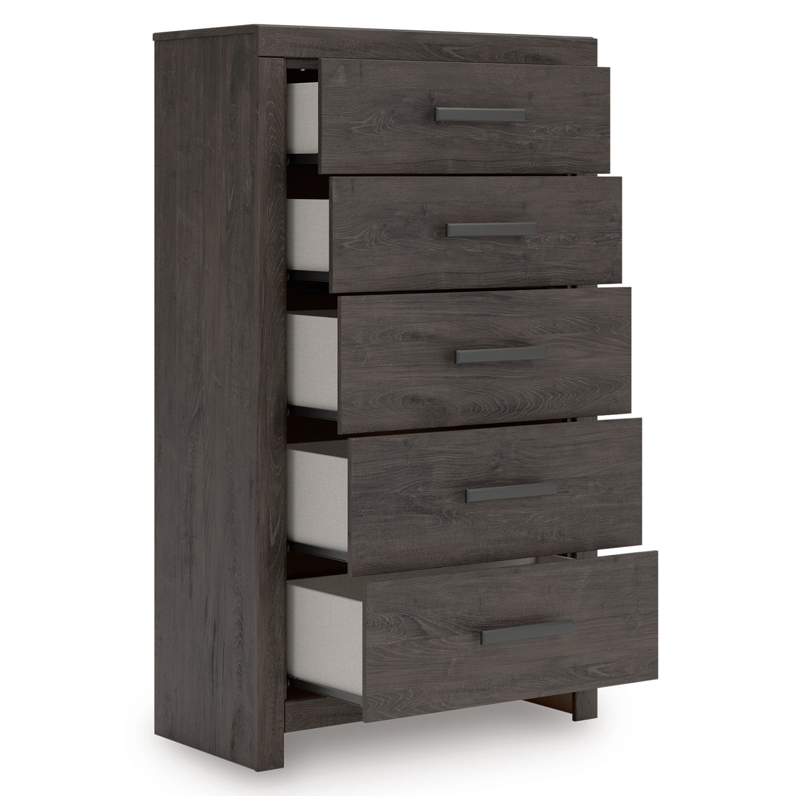 Prendonea Charcoal King Panel Bedroom Set