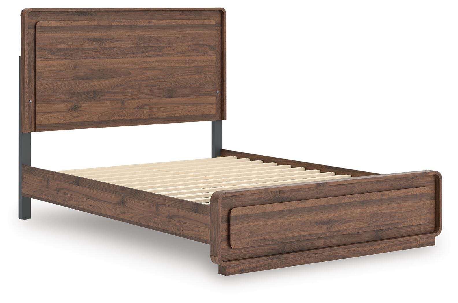 Hollinaze Walnut Brown Queen Panel Bed (Online Special Price)
