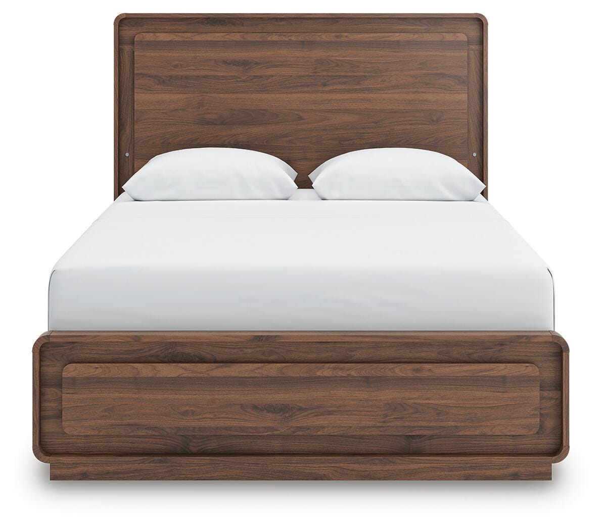 Hollinaze Walnut Brown Queen Panel Bed (Online Special Price)