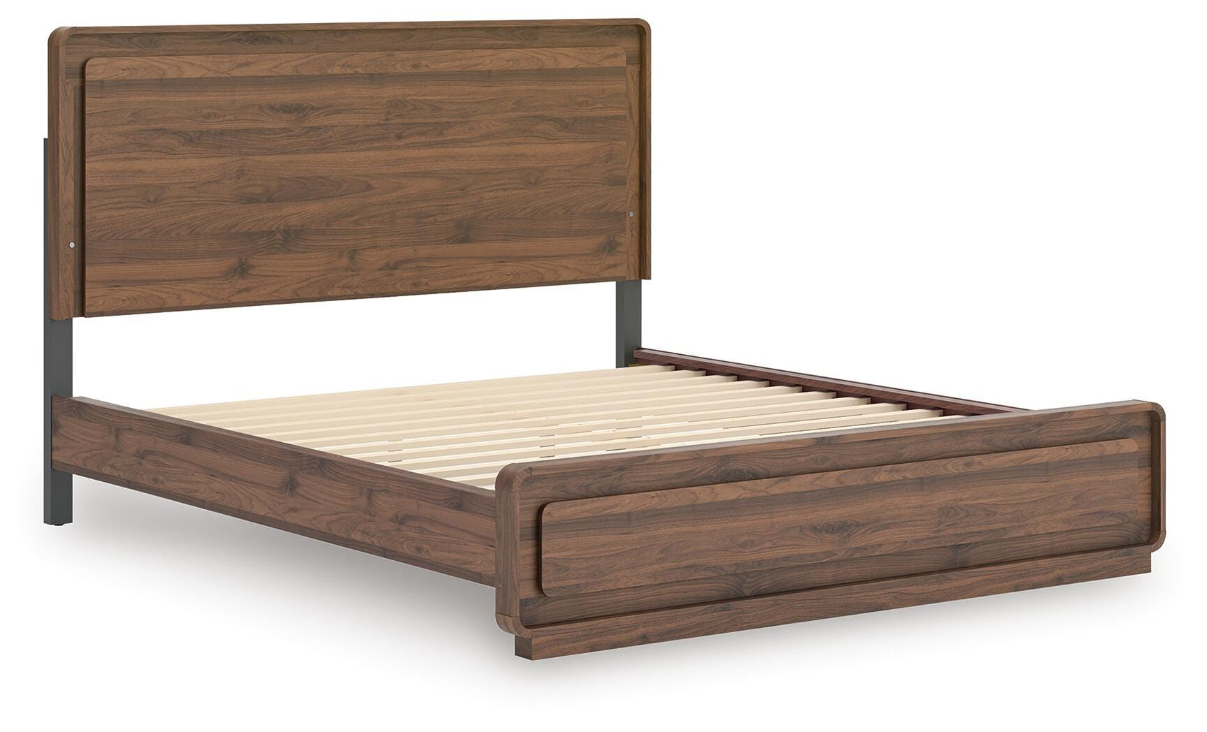 Hollinaze Walnut Brown California King Panel Bed