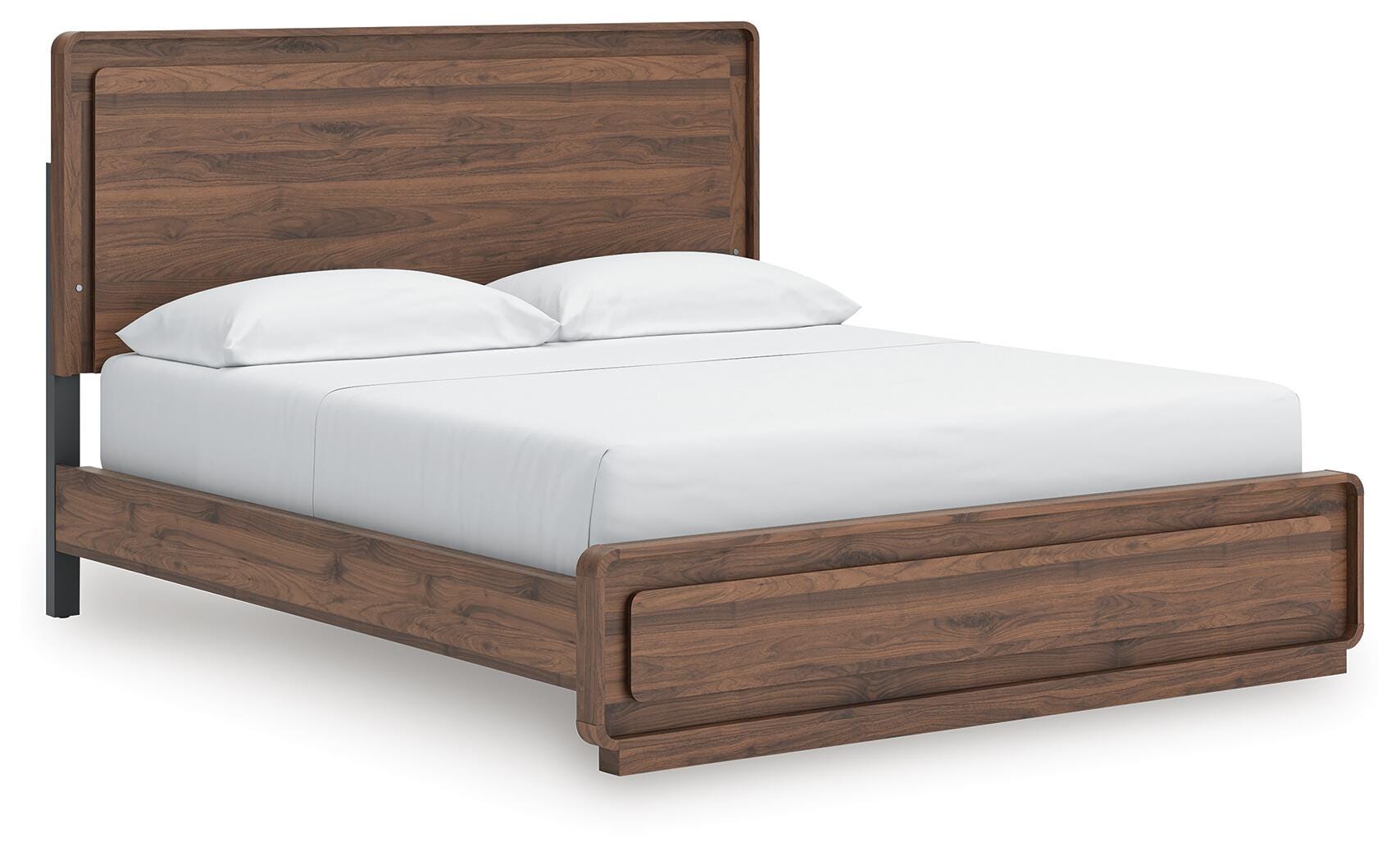Hollinaze Walnut Brown California King Panel Bed