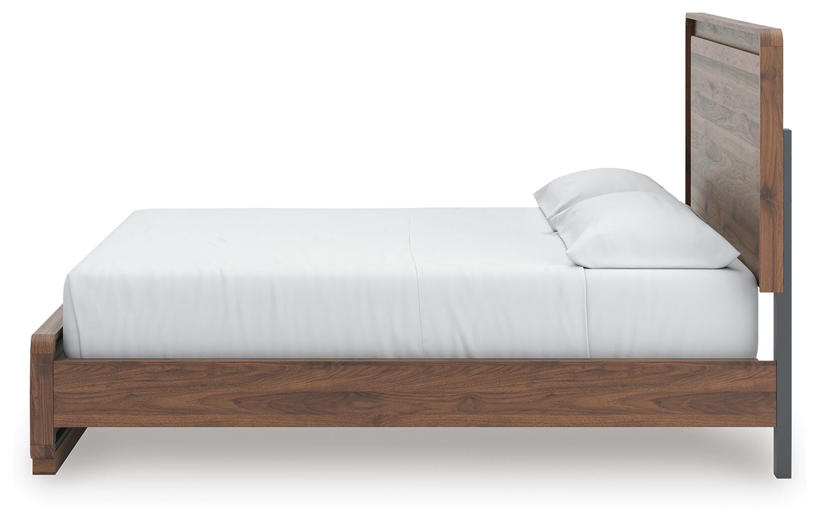 Hollinaze Walnut Brown California King Panel Bed