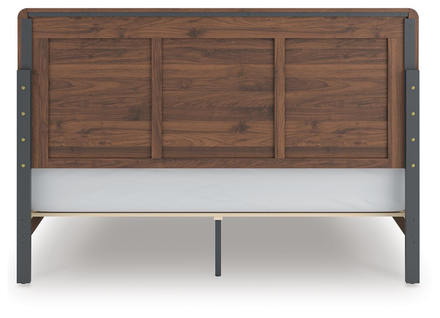 Fortlorn Walnut Brown King Panel Bed, Dresser, Mirror and Chest