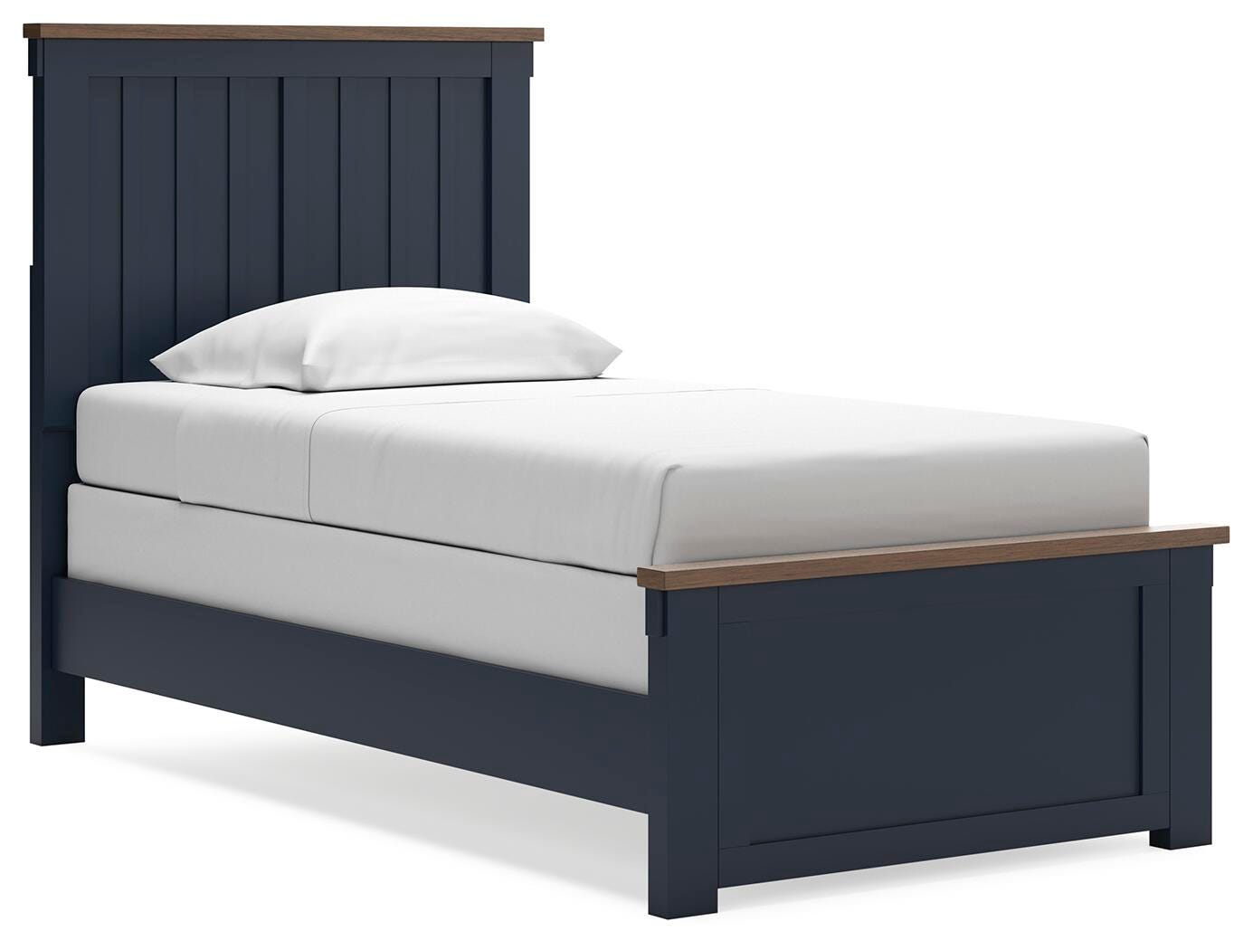 Landocken Brown/Blue Twin Panel Bed, Dresser, Mirror and Nightstand (Online Special Price)