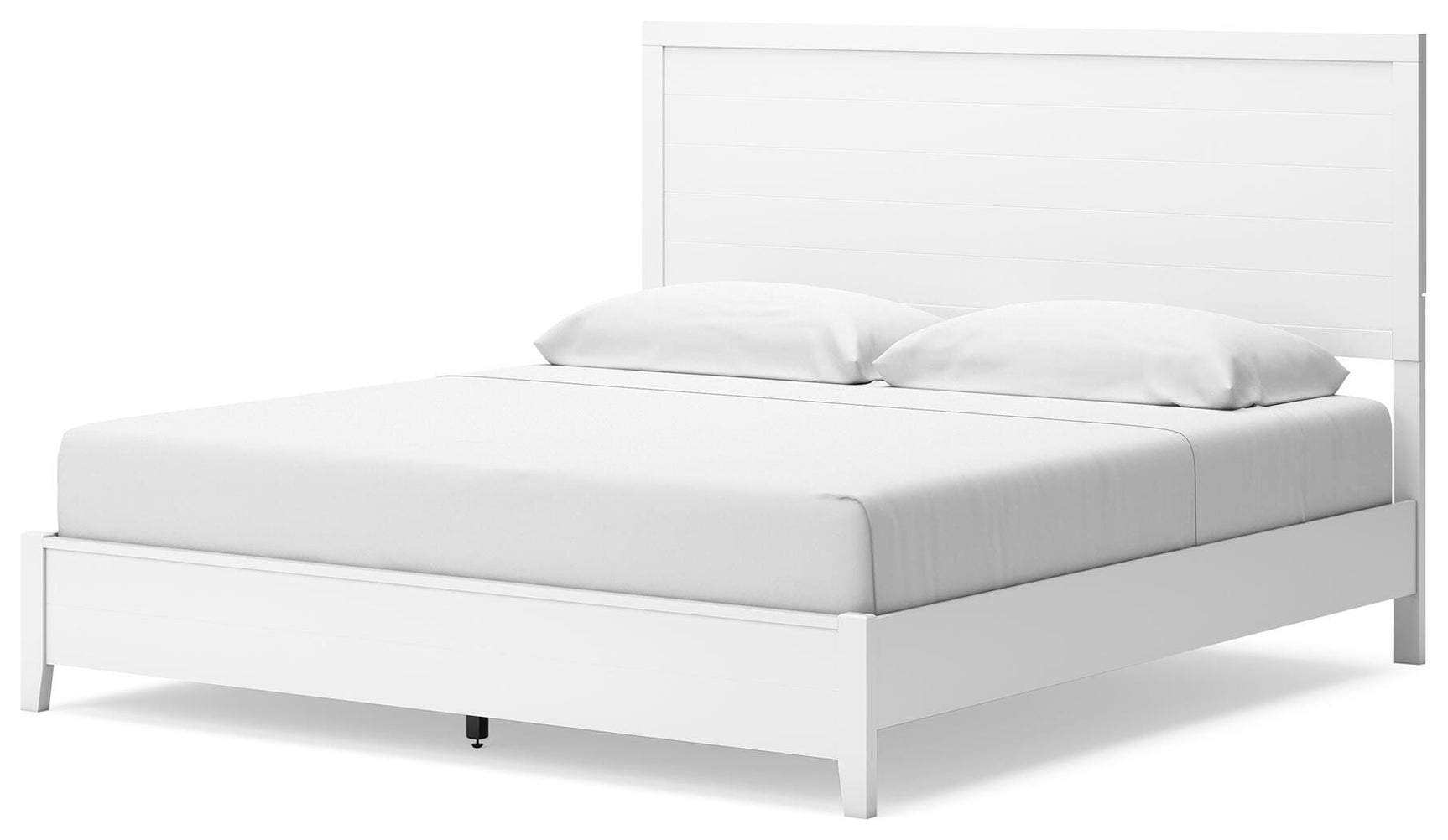 Binterglen White King Panel Bed, Dresser, Chest and 2 Nightstands