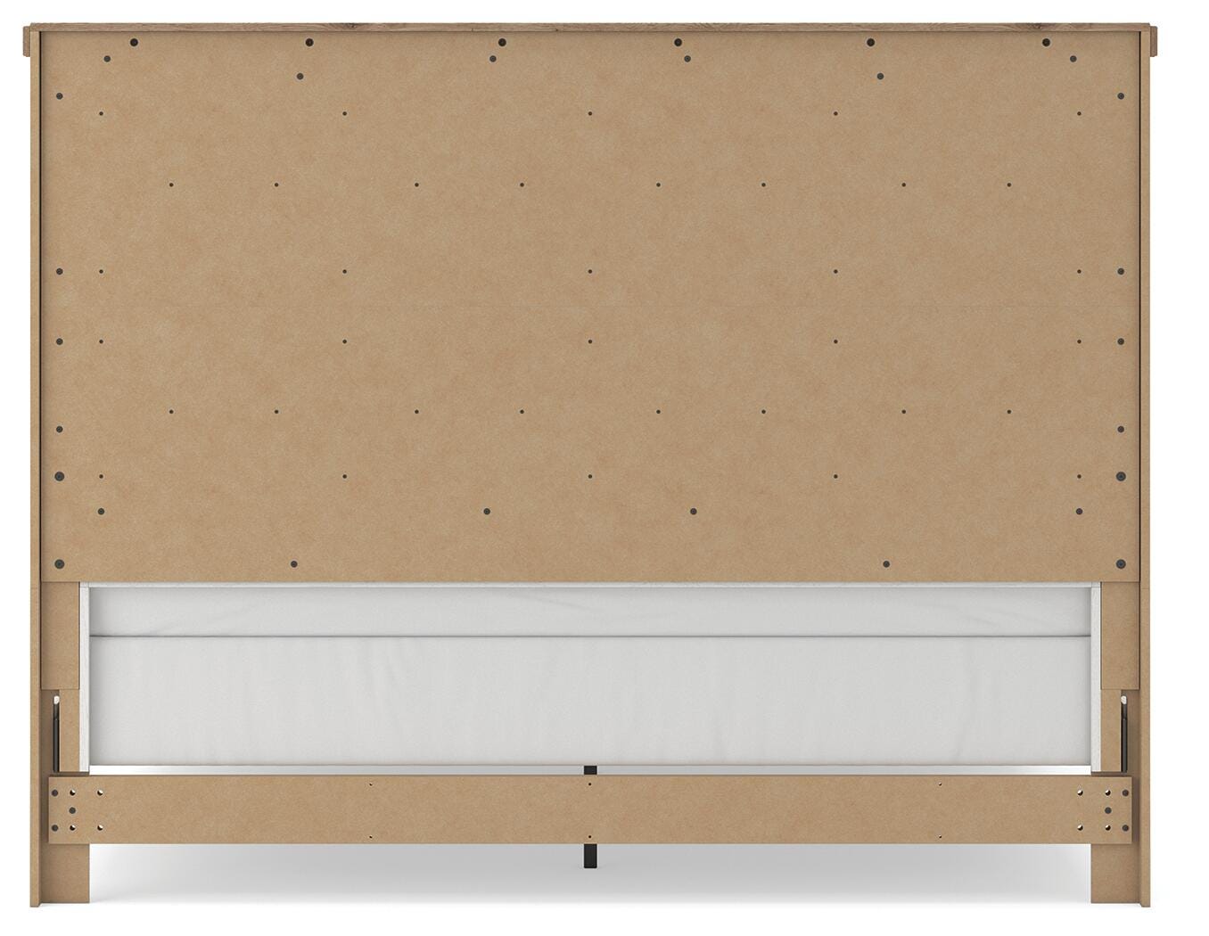 Savonport White/Brown King Panel Bed